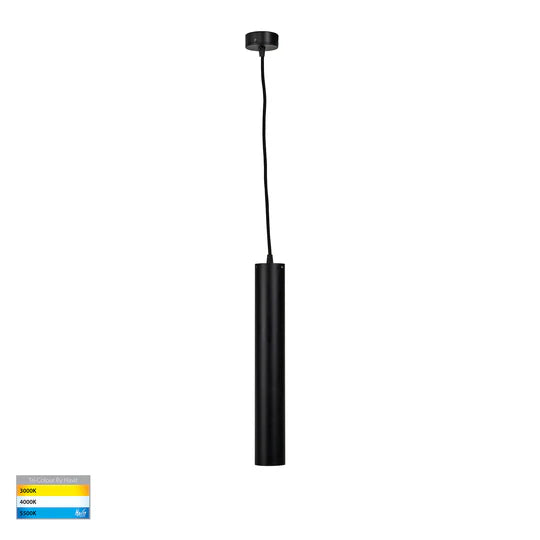 HV5899T- Henger Black 9w Cylinder LED Pendant