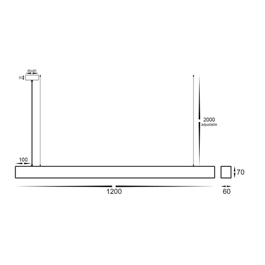 HV6001T - Proline 6070 LED Pendant