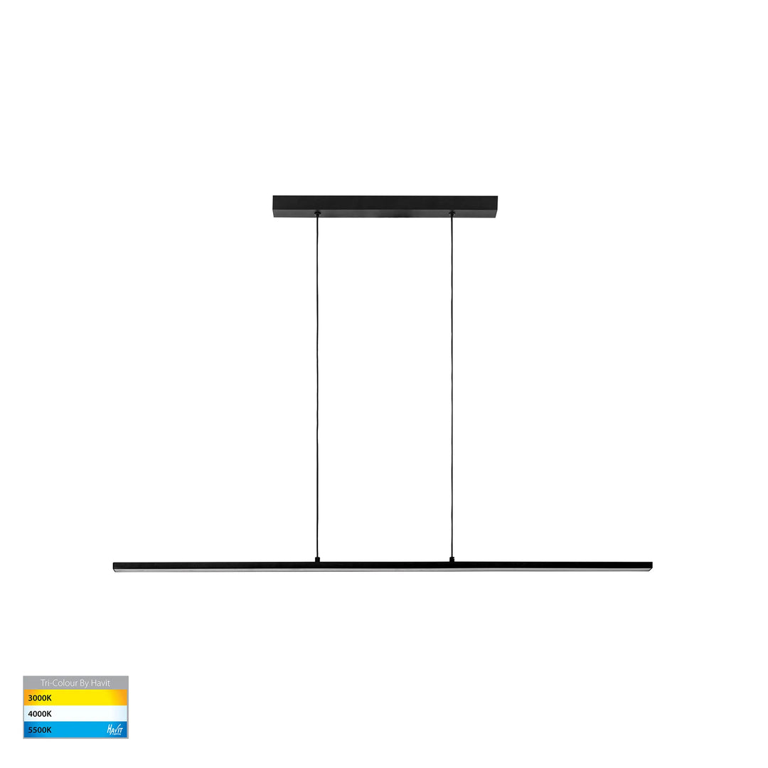 HV6005T- Proline Black 1200mm Slim LED Pendant