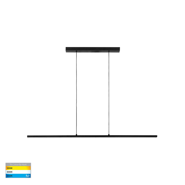 HV6005T- Proline Black 1200mm Slim LED Pendant