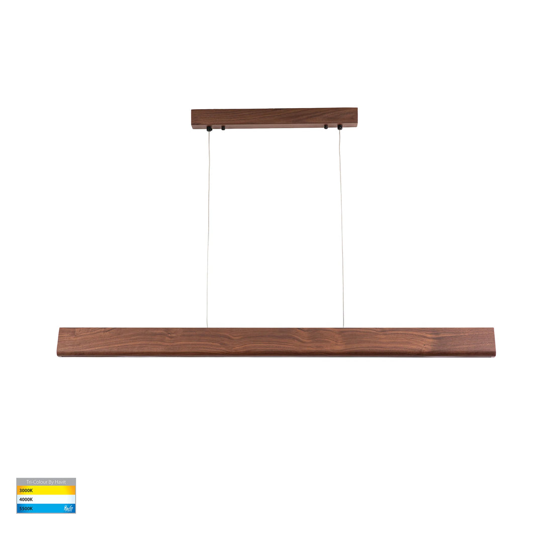HV6014T - Opex Walnut Timber 1800mm Linear Pendant pendant