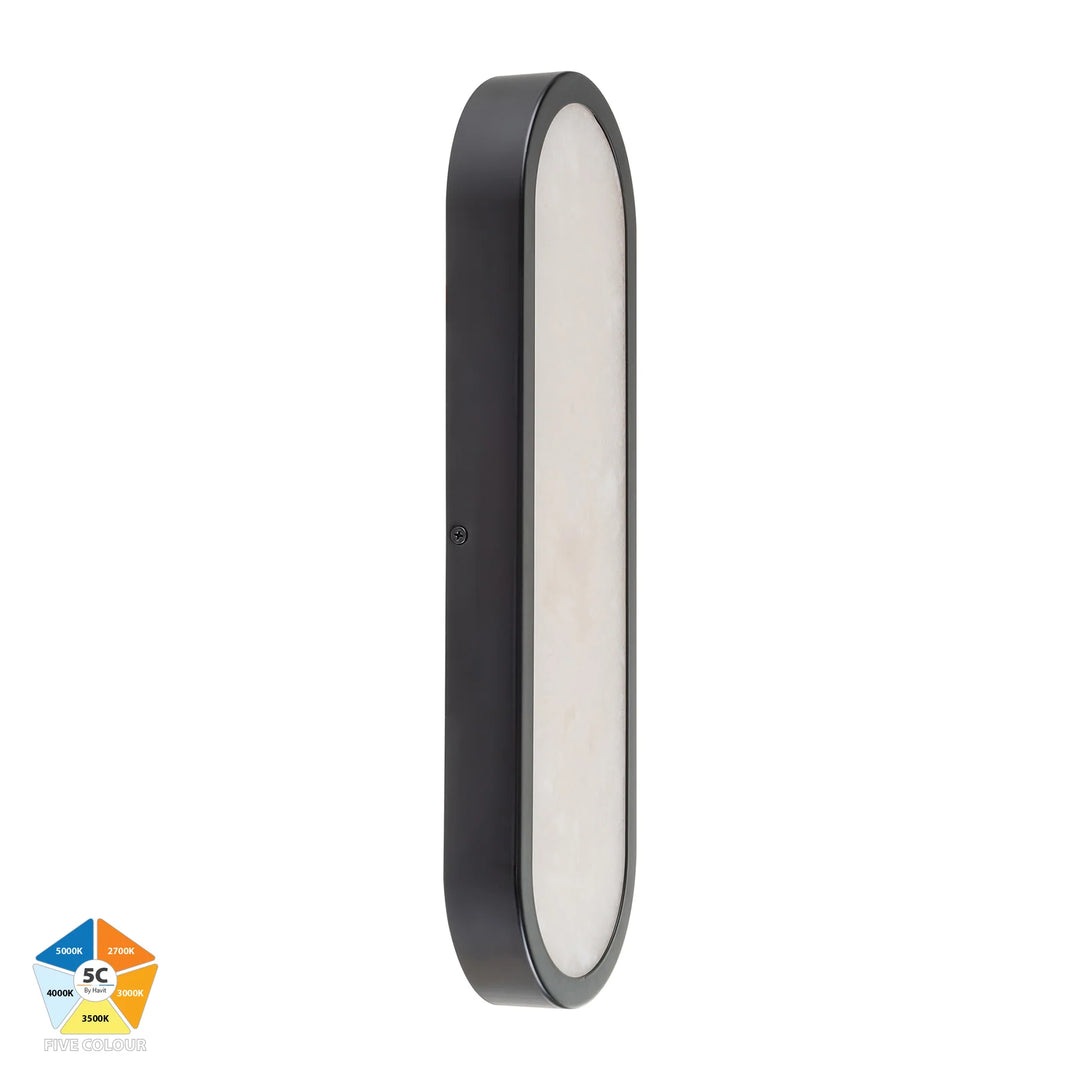 HV8011S-GLDALB - Auster Gold /Black with Alabaster Glass Wall Light Wall light