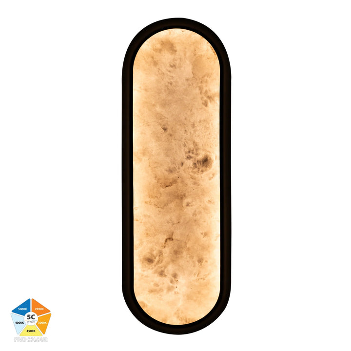 HV8011S-GLDALB - Auster Gold /Black with Alabaster Glass Wall Light Wall light