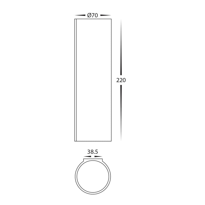 HV8021T - Valec 2x5w Flush Up & Down Plaster Wall Light