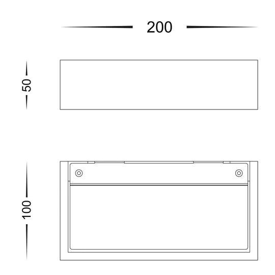 HV8069 - Sunrise Small LED Plaster Wall Light