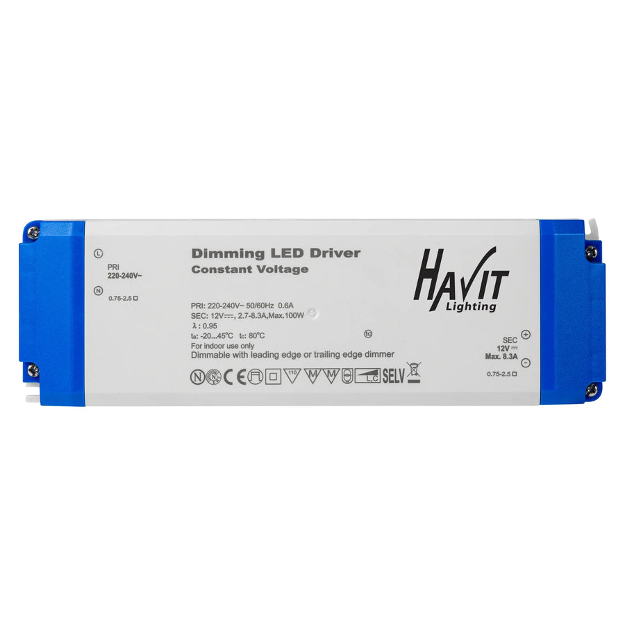 HV9668-12V100W | HV9668-24V100W- 100w Triac Dimmable Indoor LED Driver Driver