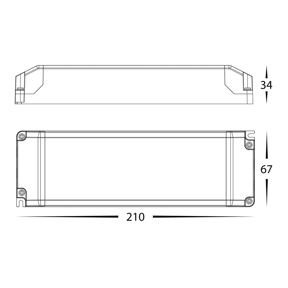 HV9668-12V100W | HV9668-24V100W- 100w Triac Dimmable Indoor LED Driver Driver