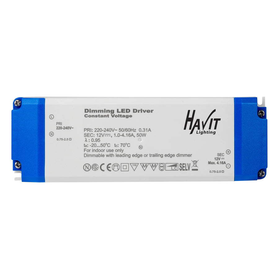 HV9668-12V50W | HV9668-24V50W- 50w Triac Dimmable Indoor LED Driver Driver