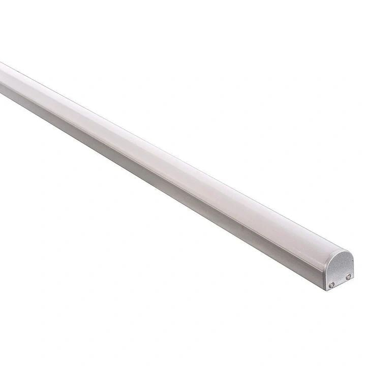 HV9690-2119 Silver Aluminium Profile with Rounded Diffuser