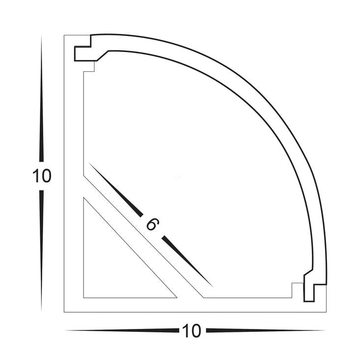 HV9691-1010 Micro Corner Aluminium Profile