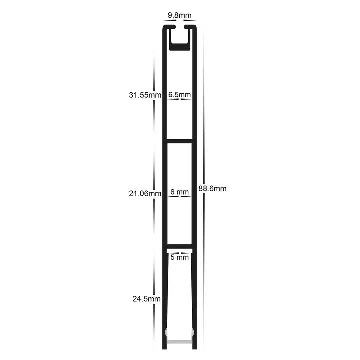 HV9693-1089 Suspended Aluminium Profile