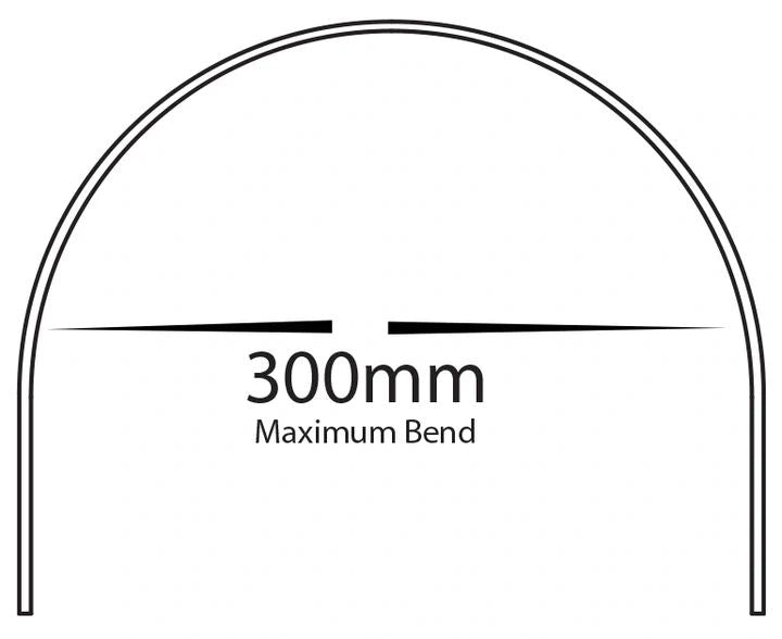 HV9693-1806 - Shallow Square Bendable Aluminium Profile per Half meter Aluminium Profile