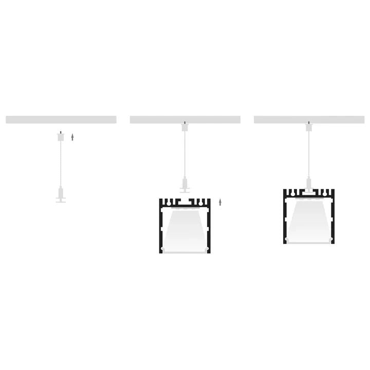 HV9693-3537 - Deep Square Aluminium Profile