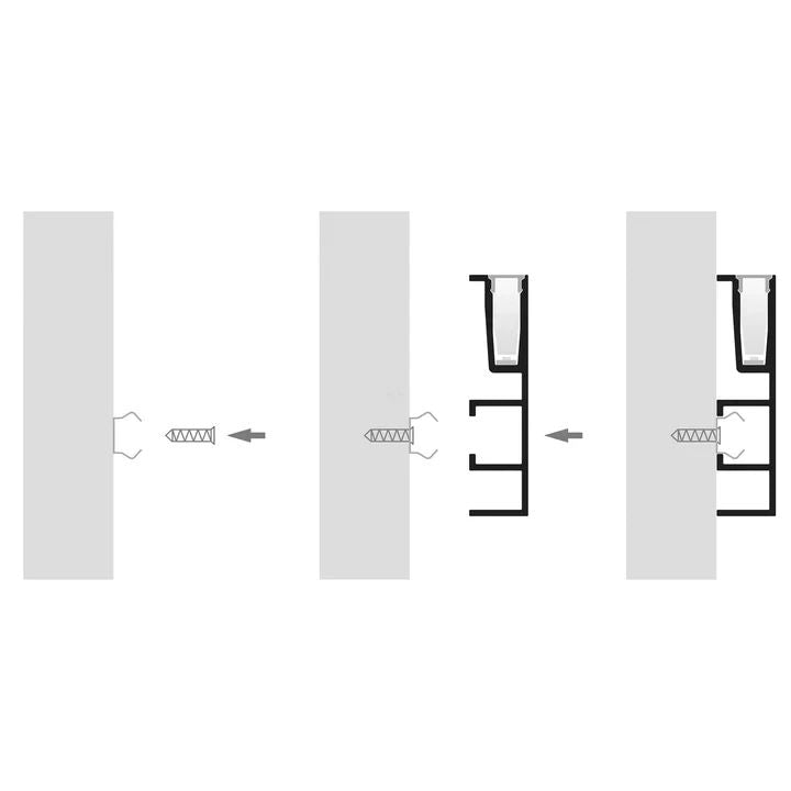 HV9694-1145-Side Mounted Aluminium Profile