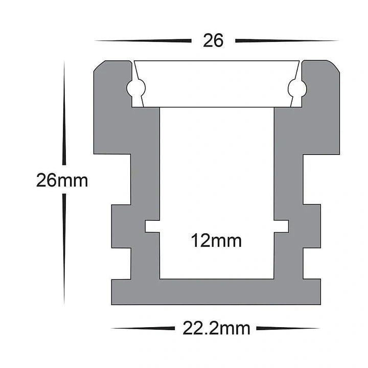 HV9698-2626 - Deep Trafficable Aluminium Profile