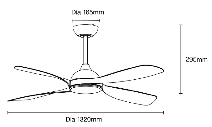 Hampton DC 52″ Smart Ceiling Fan With WIFI Remote Control