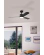 EGLO ILUKA 52 DC ceiling fan with LED light BLACK MATT