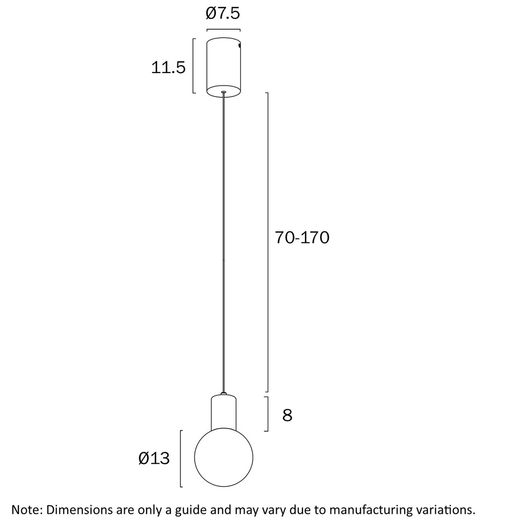 INVAR 1 LIGHT PENDANT Pendant