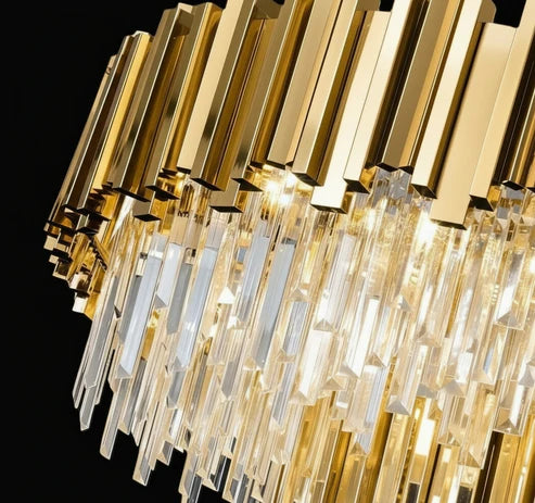 SOPHIE Crystal Chandelier 12 Light 800mm (Gold)