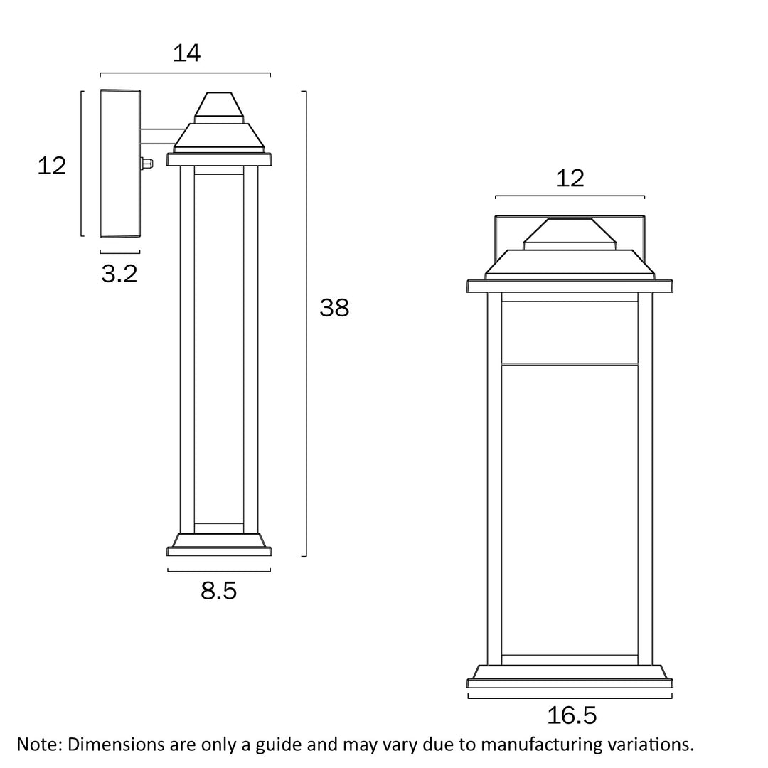 JOVARO 38 EXTERIOR WALL LIGHT WALL LIGHT