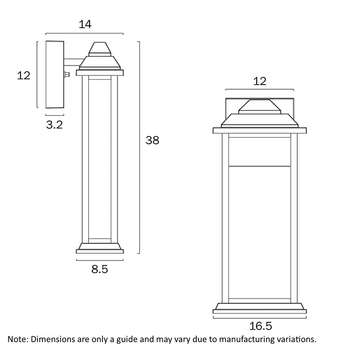 JOVARO 38 EXTERIOR WALL LIGHT WALL LIGHT