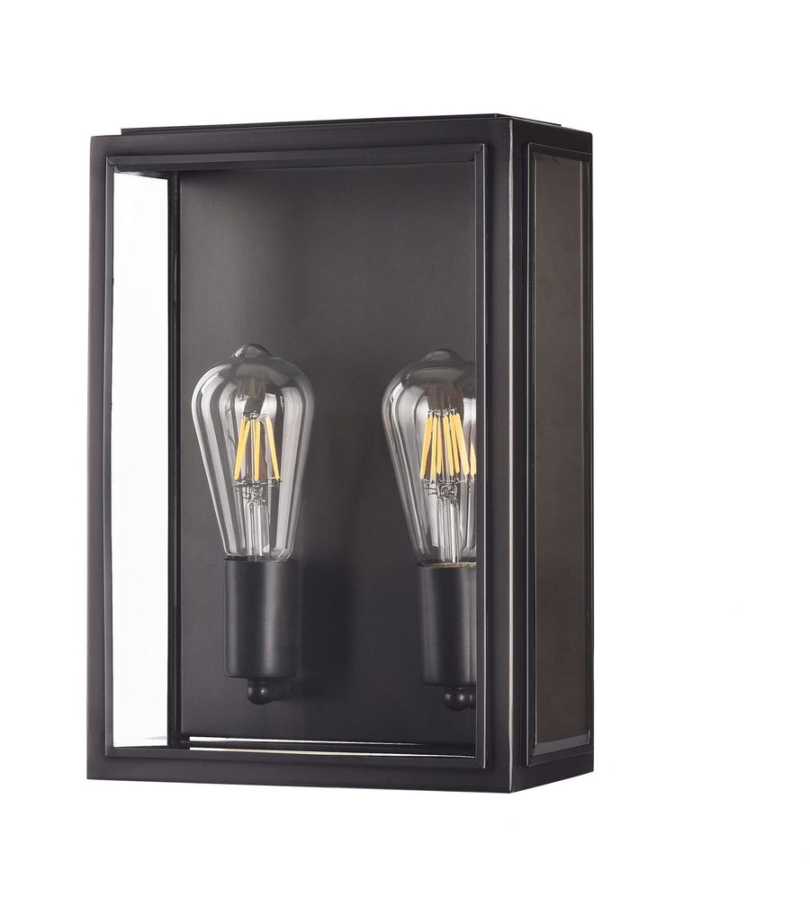 KENT 2LT Exterior Wall light Black WALL LIGHT
