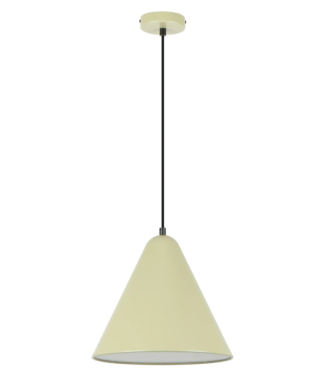 KONUS: Interior Iron Shade with Frosted Diffuser Pendant Lights Apple Green Pendant