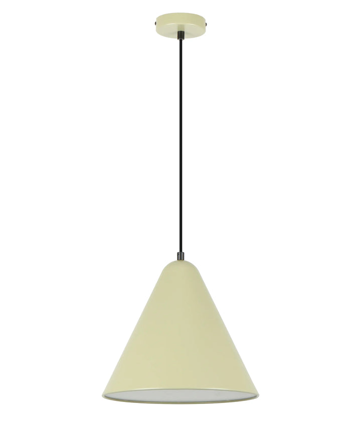 KONUS: Interior Iron Shade with Frosted Diffuser Pendant Lights Apple Green Pendant
