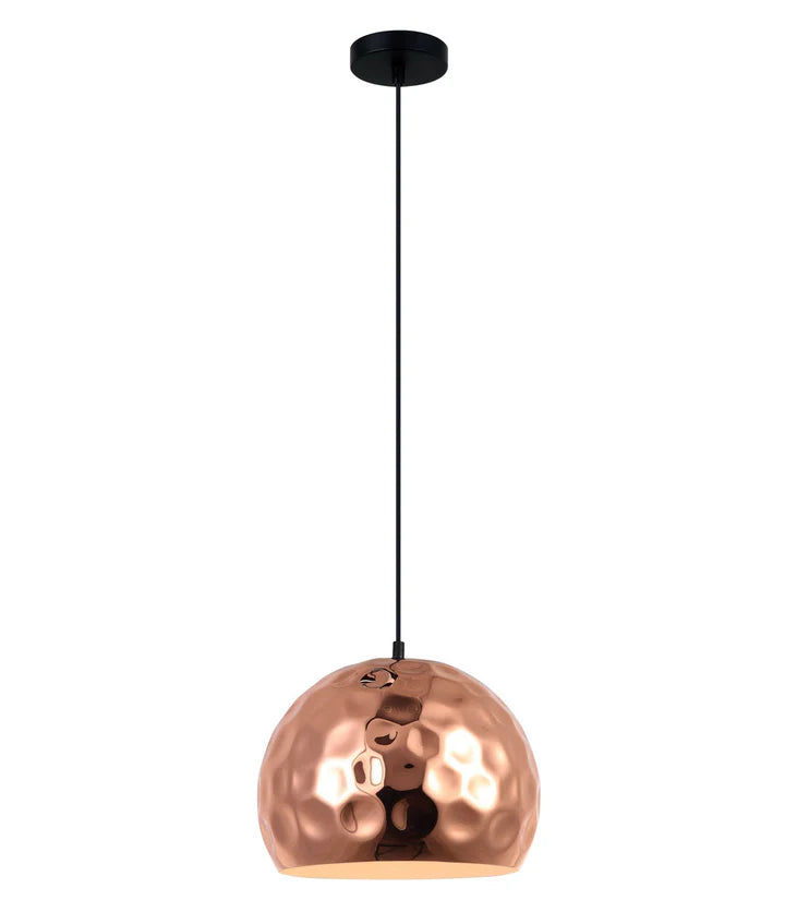 KOPER: Bohemian Copper Plated Wine Glass/Ellipse/ Dome Shape Pendant Light