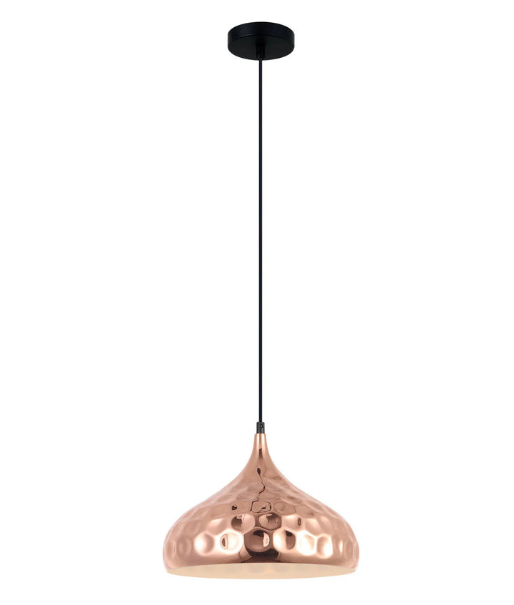 KOPER: Bohemian Copper Plated Wine Glass/Ellipse/ Dome Shape Pendant Light