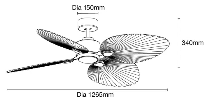 Kingston DC 50″ Smart Ceiling Fan With WIFI Remote Control + LED light