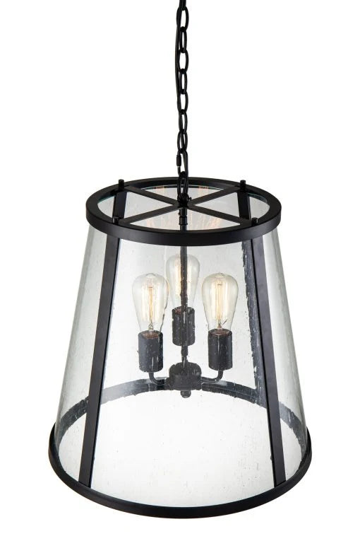 LAUREN P1 48CM NKL/BLACK Black Pendant