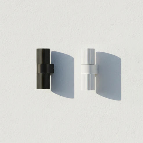Torsten Outdoor Up and Down Wall Light in White or Black/Large or Small