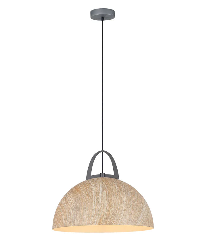 LEGNA: Retro Replica Wood Dome Shape Pendant Lights