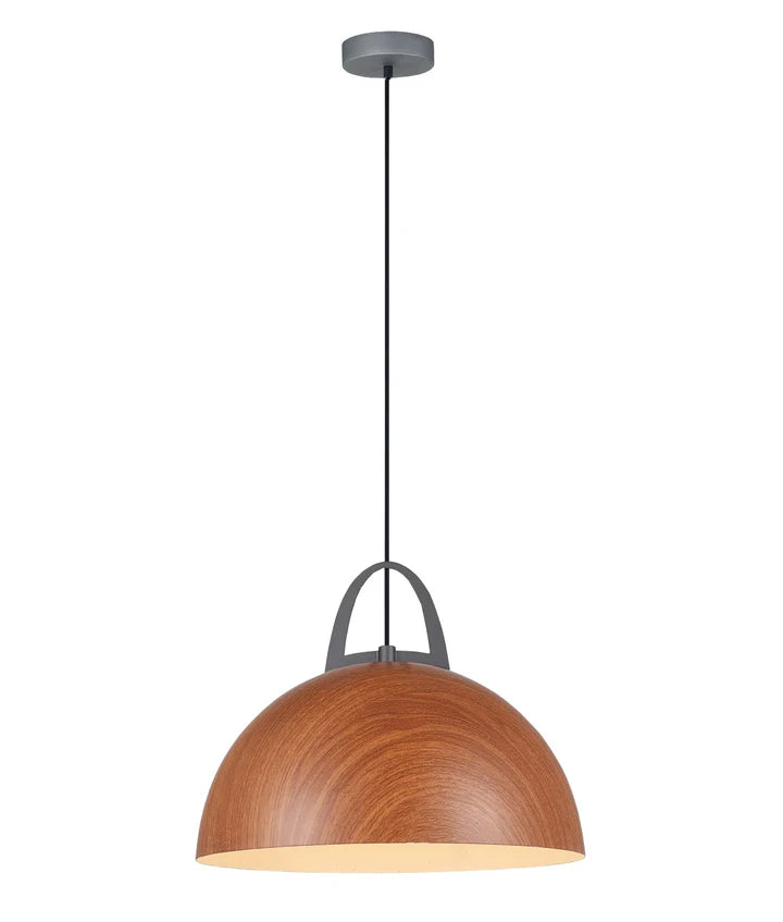 LEGNA: Retro Replica Wood Dome Shape Pendant Lights