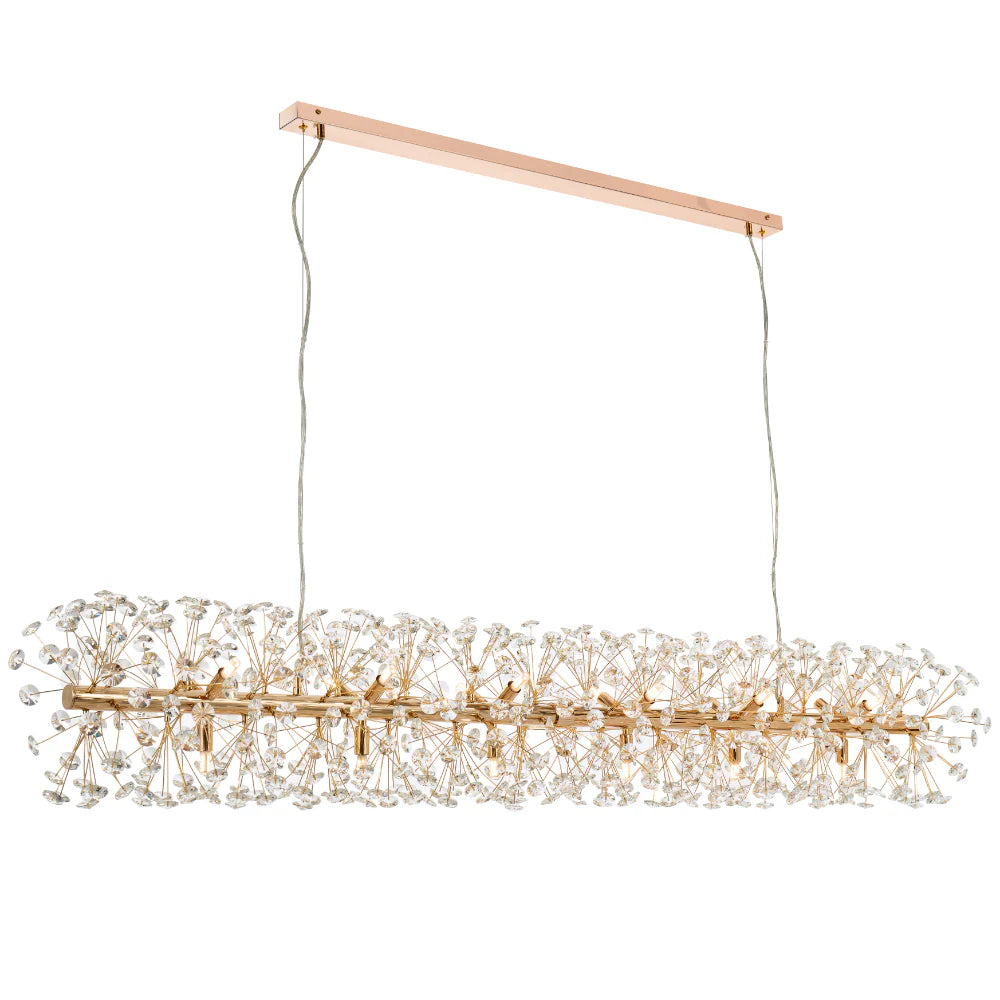 LERIDA 18 LIGHT RECTANGULAR PENDANT