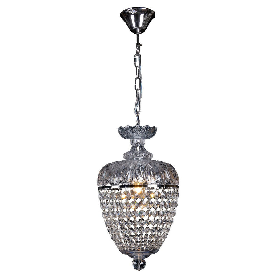 Chopin Crystal Glass Crystal Glass Chandelier Clear Chrome Pendant