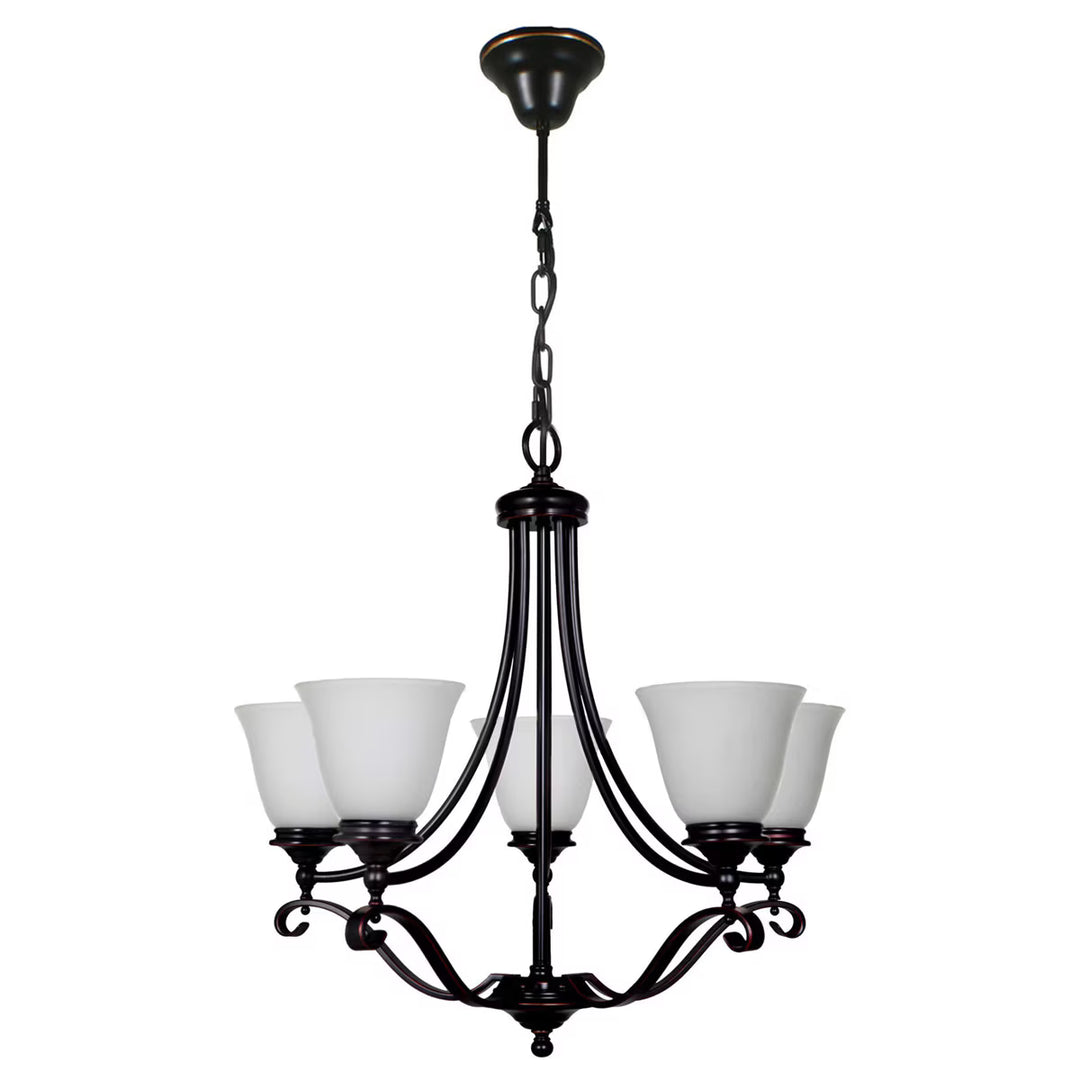 Dallas 5 Light 5 Arm Pendant Bronze