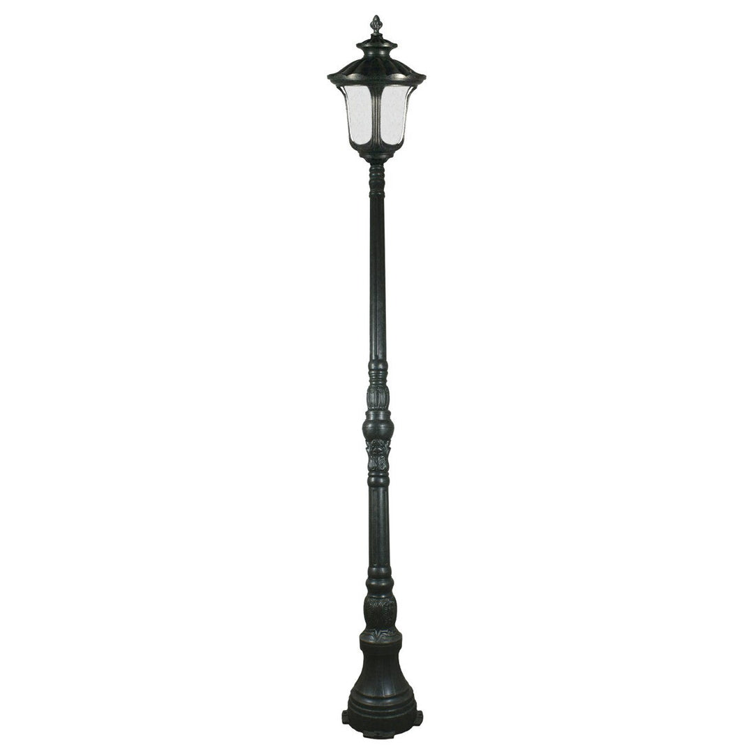 Waterford Large Domain Outdoor Garden Post Light Antique Black