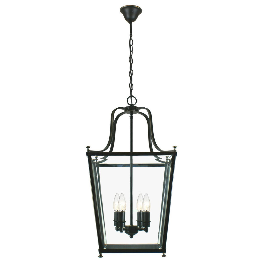 Montana Medium 4 Light Lantern Pendant Bronze Chandelier