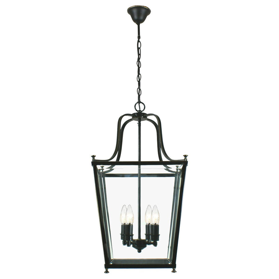 Montana Medium 4 Light Lantern Pendant Bronze Chandelier