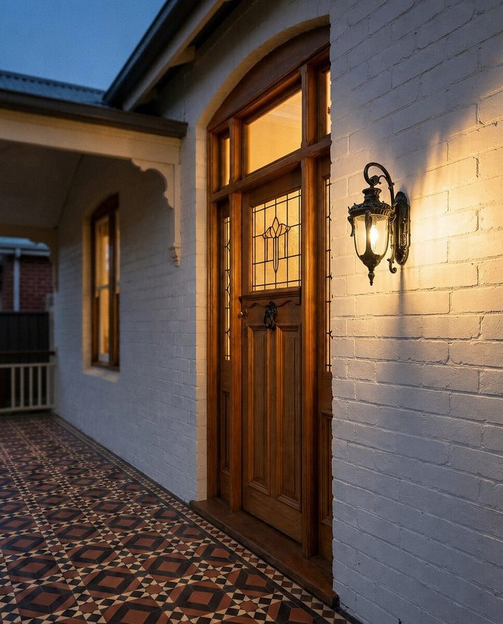 Wellington  Outdoor Wall Light Antique Black