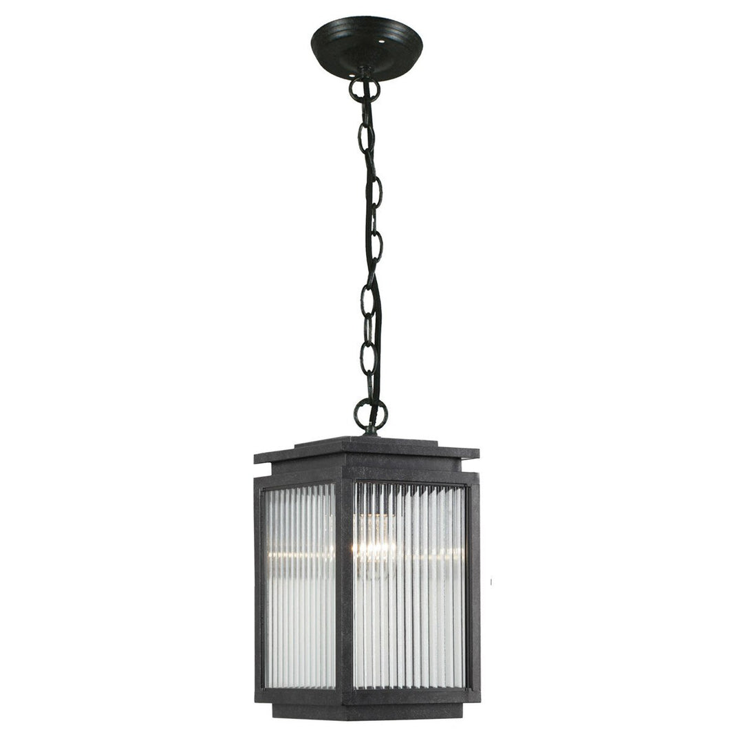 Boulevard Small Indoor Chain Pendant Light Antique Black