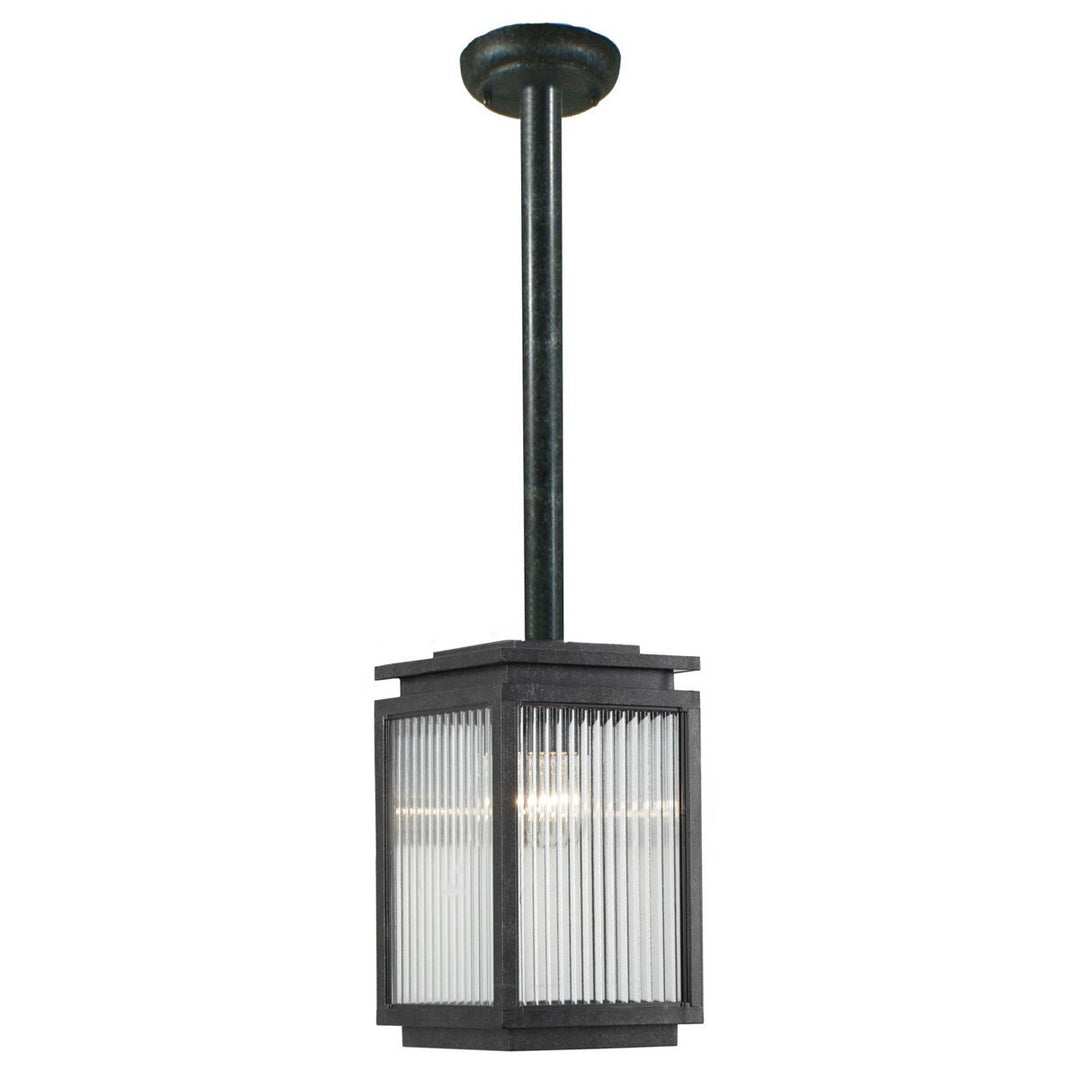 Boulevard Small Outdoor Rod Pendant Antique Black