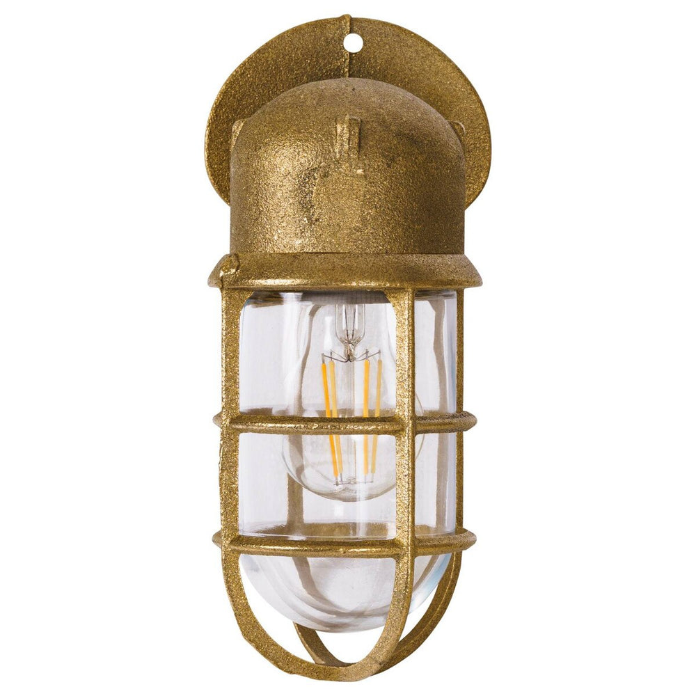 Harbour Outdoor Wall Bunker Light Solid Brass/Aged Brass WALL LIGHT