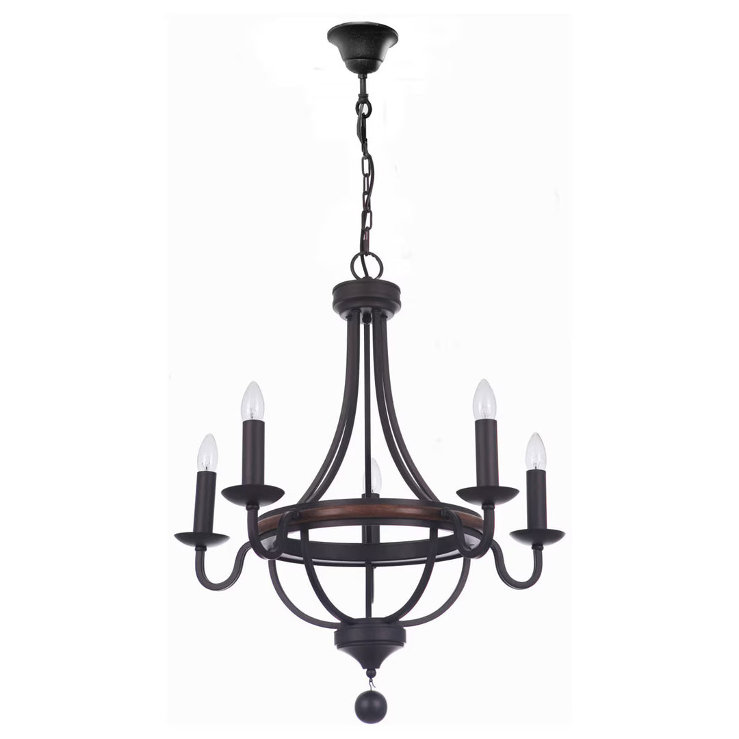 Lakewood 5 Light Pendant Bronze