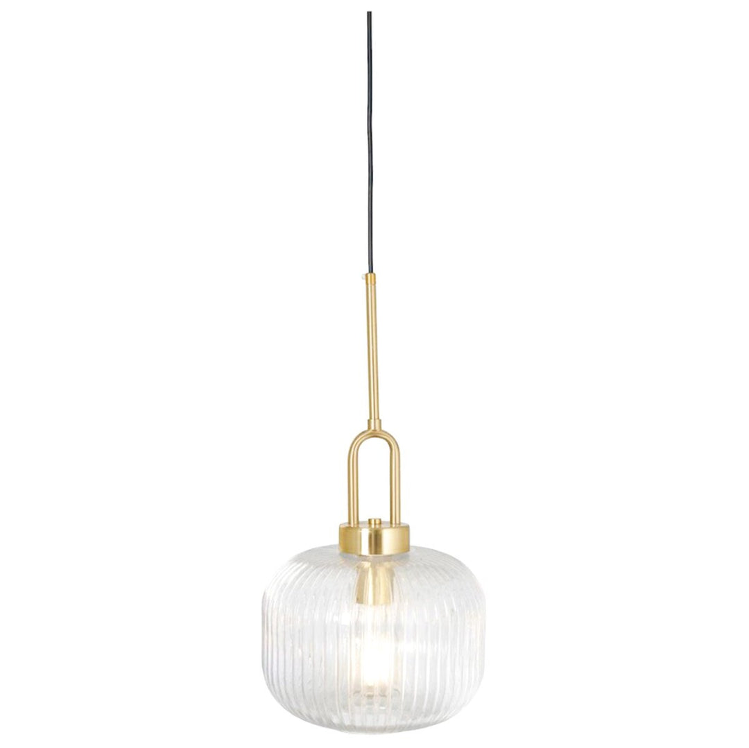 Main Small Pendant Light Black Cord Satin Brass/Brushed Nickel