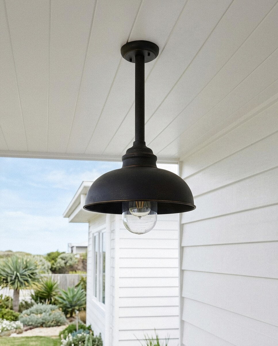 Parkway Large Outdoor Rod Pendant Antique Bronze pendant