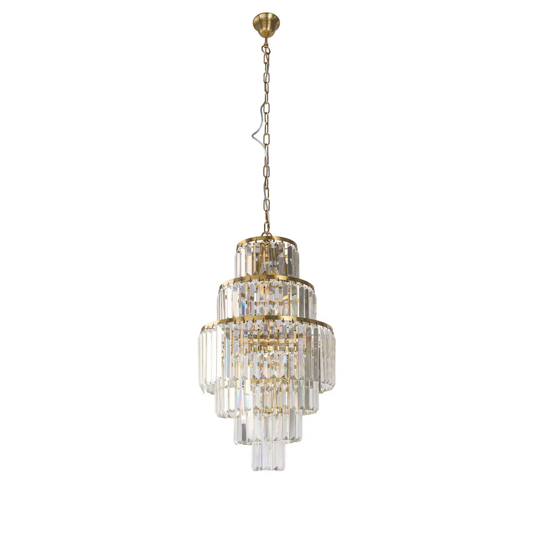 Celestial 39cm 9 Light 6 Tier Crystal Glass Chandelier