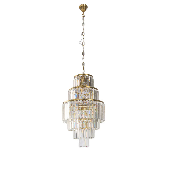 Celestial 39cm 9 Light 6 Tier Crystal Glass Chandelier